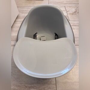 Grey Bumbo 3 in 1 Multi Seat with Tray. Travel Seat. Floor Seat. High chair seat